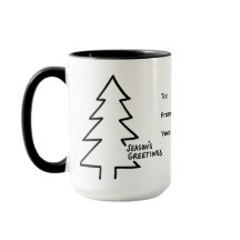 Personalized Christmas Mug – Season’s Greetings