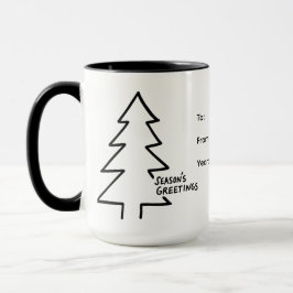Personalized Christmas Mug – Season’s Greetings Tasse