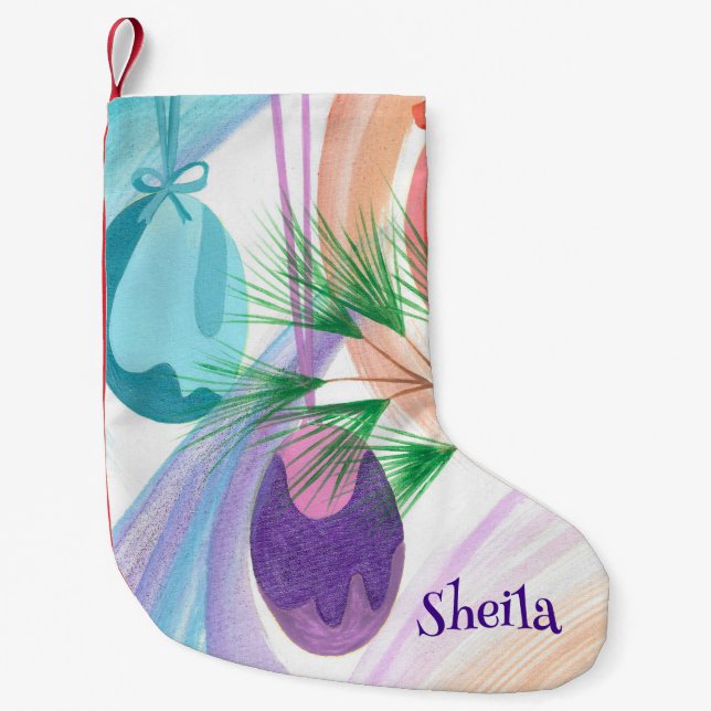 Personalized Christmas Ornaments Stocking Kleiner Weihnachtsstrumpf (Vorderseite)