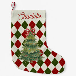 Personalized Christmas Pattern Design Kleiner Weihnachtsstrumpf