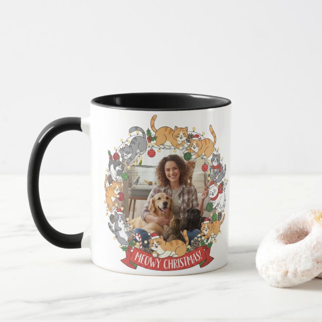 Personalized Christmas Pet Mug Tasse (Mit Donut)