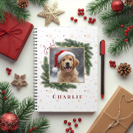 Personalized Christmas Pet Photo – Holiday Notizblock