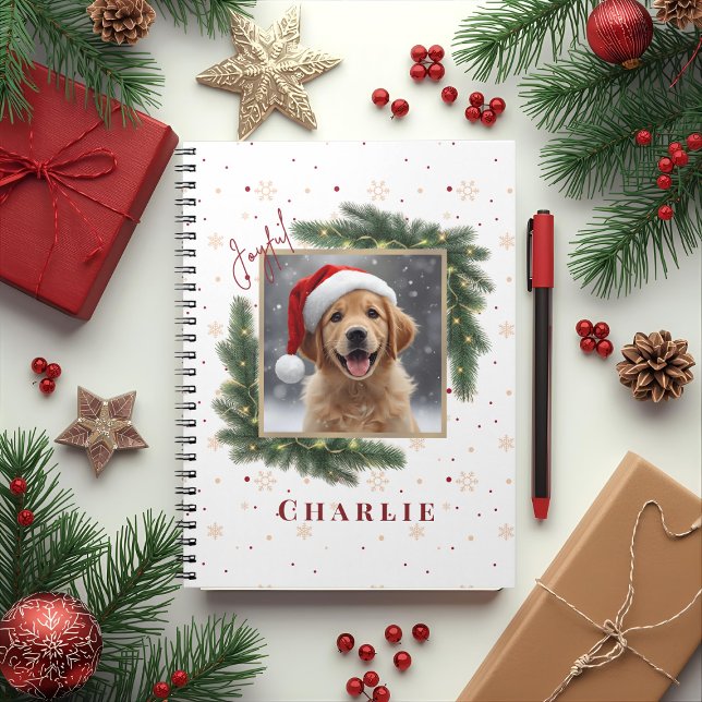 Personalized Christmas Pet Photo – Holiday  Notizblock (Von Creator hochgeladen)