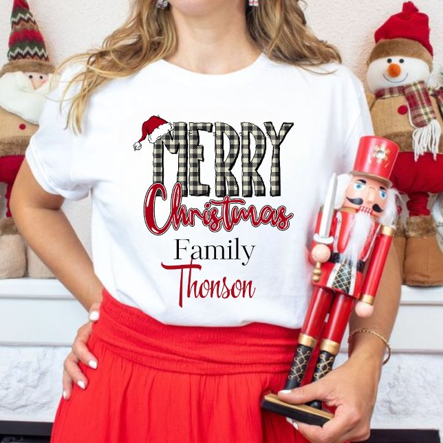 Personalized Christmas T-shirt with family name (Von Creator hochgeladen)