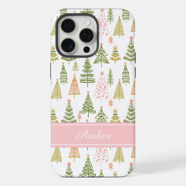 Personalized Christmas Tree Phone Case iPhone Hülle (Rückseite)