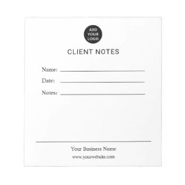 Personalized Client Notes Notepad Notizblock