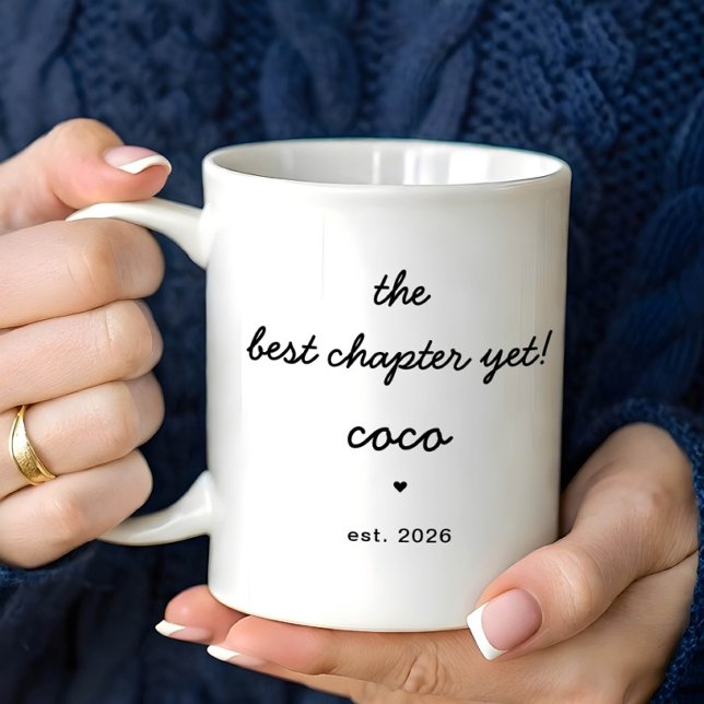 Personalized Coco Mug Best Chapter Yet Kaffeetasse (Von Creator hochgeladen)