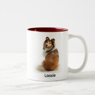 Personalized Collie “I Own You” Zweifarbige Tasse