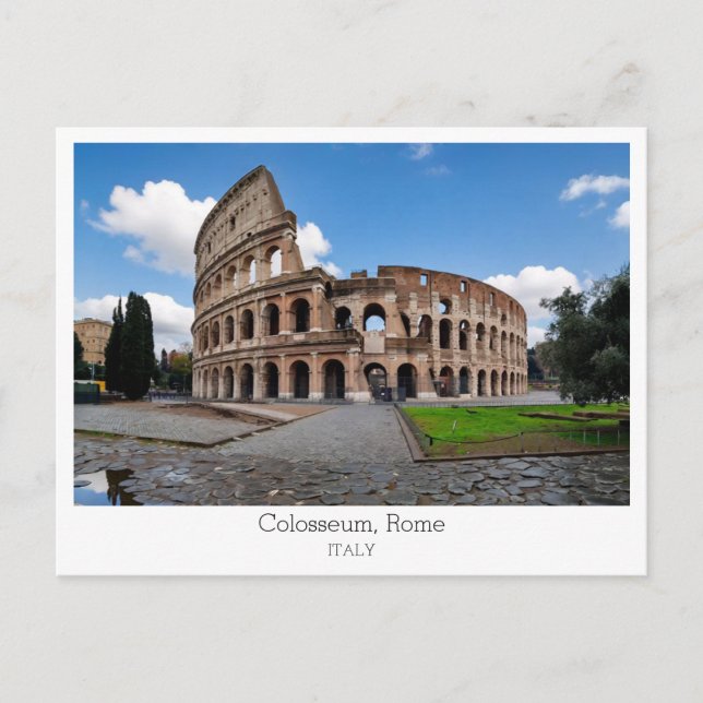 Personalized, Colosseum, Rome, Italy Postkarte (Vorderseite)