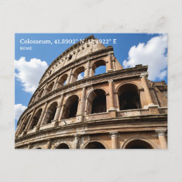 Personalized, Colosseum, Rome, Italy Postkarte