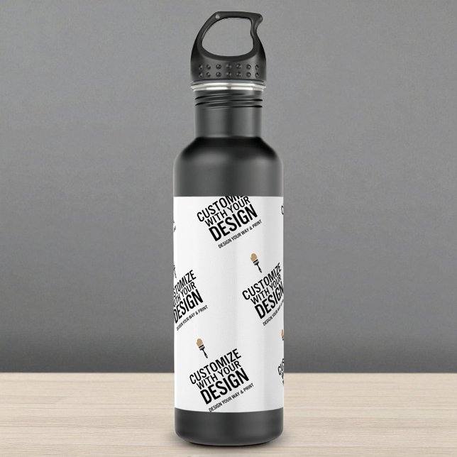 Personalized Company Branded Custom Minimalist  Edelstahlflasche (Von Creator hochgeladen)