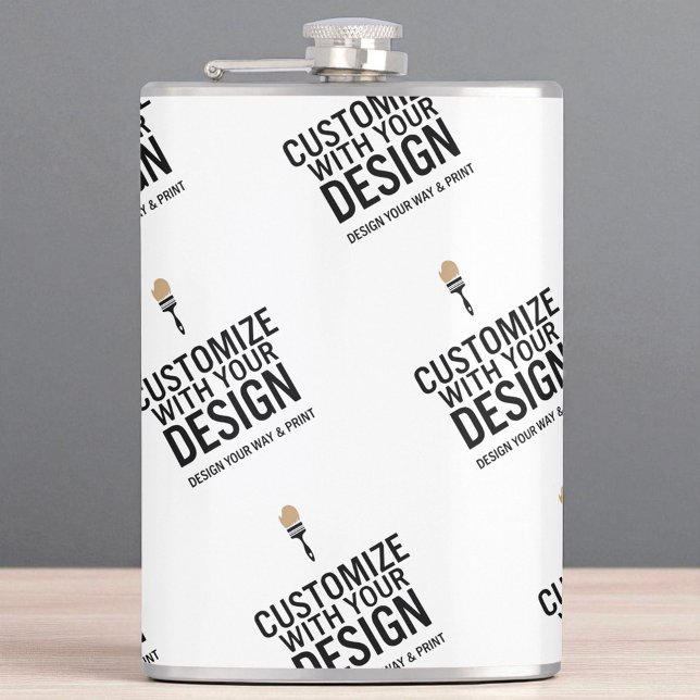 Personalized Company Branded Custom Minimalist  Flachmann (Von Creator hochgeladen)