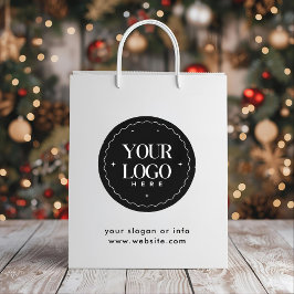 Personalized Company Logo | Custom Business Gift Mittlere Geschenktüte