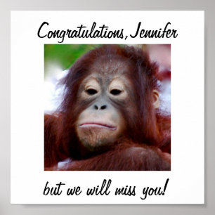 Personalized Congratulations Decorations Poster