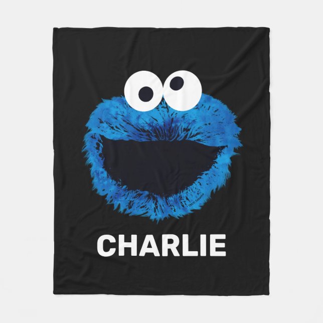 Personalized Cookie Monster | Watercolor Trend Fleecedecke (Vorderseite)