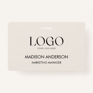Personalized Corporate Business Logo Modern ID Ausweis