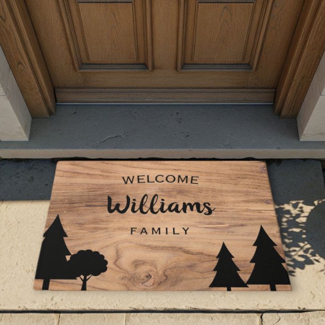 Personalized Country Doormat - Pine & Tree Design  Fußmatte (Von Creator hochgeladen)
