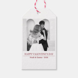 Personalized Couple Names & Year - Elegant Photo Geschenkanhänger