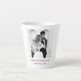 Personalized Couple Names & Year - Elegant Photo Milchtasse
