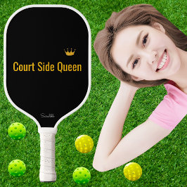Personalized Court Side Queen Pickleball Mom Gift Pickleball Schläger