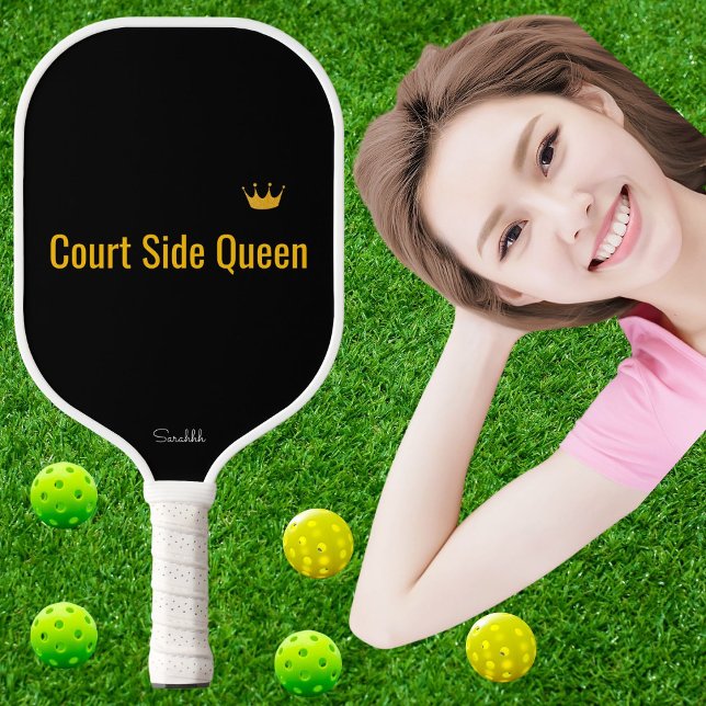 Personalized Court Side Queen Pickleball Mom Gift Schläger (Von Creator hochgeladen)