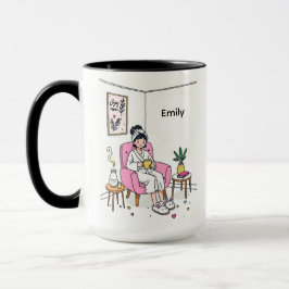 Personalized Cozy Mom Coffee Gift Cute Relaxing Tasse