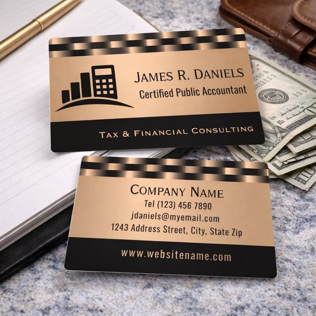 Personalized CPA Tax Preparer Business Card Visitenkarte (Von Creator hochgeladen)