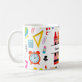 Personalized Crayon Back To School Kaffeetasse