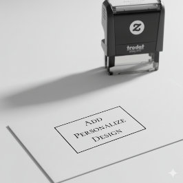 Personalized Custom 1.8" x 0.65" Permastempel