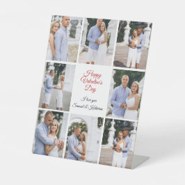 Personalized Custom Couple 6 Photo Valentine’s Day Sockelschild