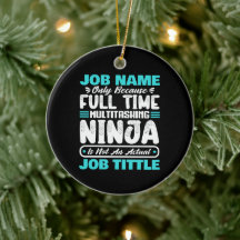 Personalized Custom Job Title Multitasker Worker