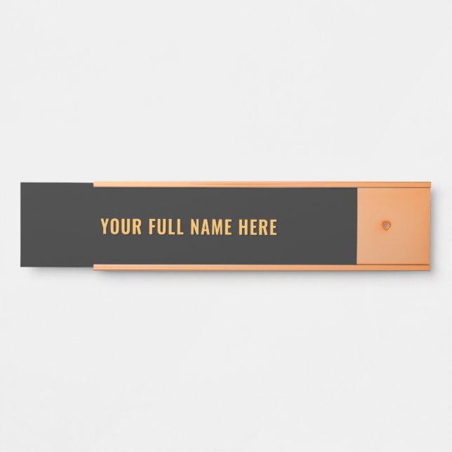 Personalized Custom Name Door Sign Example Türschild (Vorderseite )