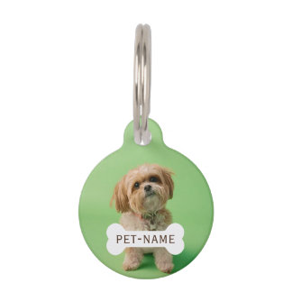 Personalized Custom Pet Dog Photo And Text Picture Haustiermarke