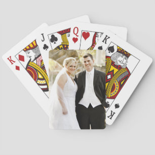 Personalized Custom Photo Wedding Spielkarten