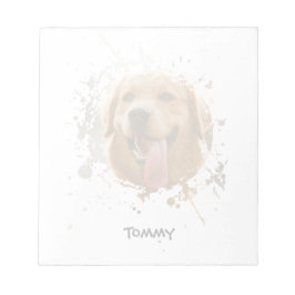 Personalized Custom Photo with Name Notizblock