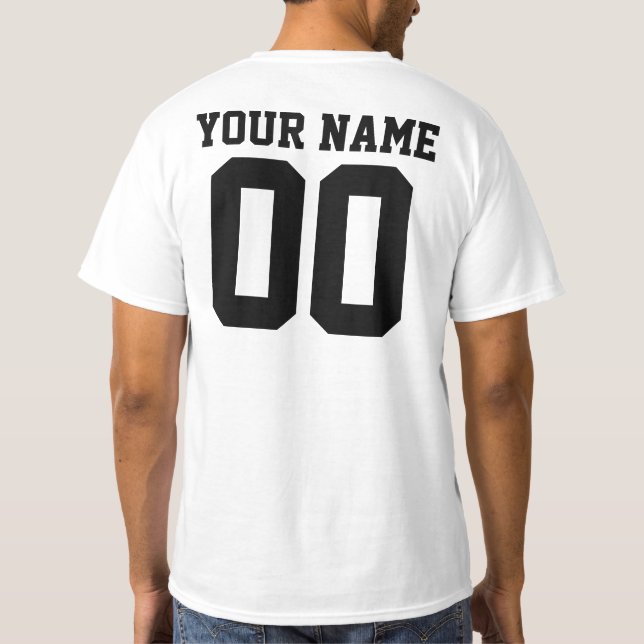 Personalized & Custom Sport Jersey T-Shirt (Rückseite)