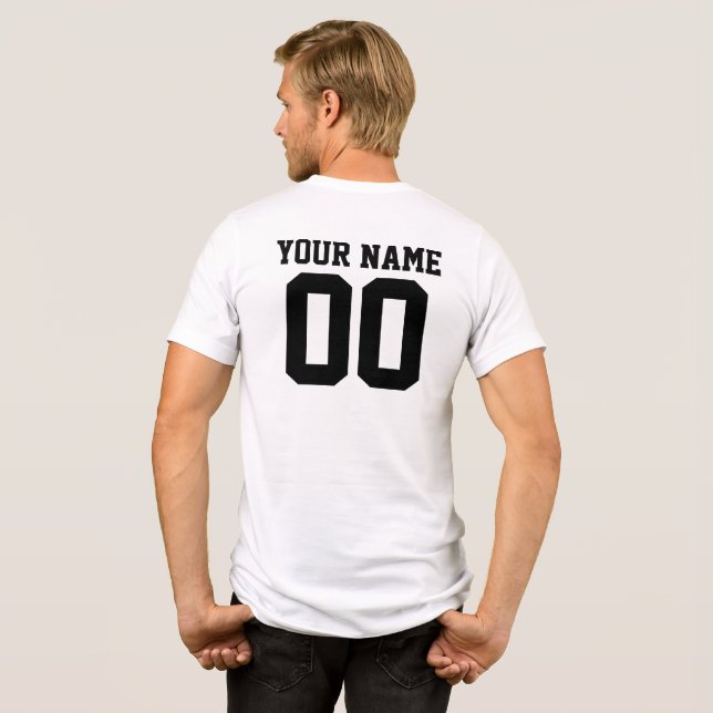 Personalized & Custom Sport Jersey T-Shirt Tri-Blend Shirt (Rückseite voll)