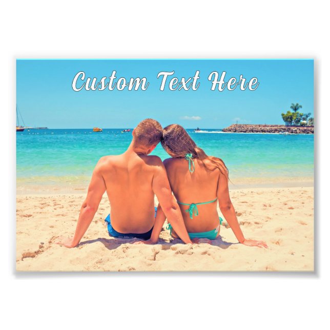 Personalized Custom Text and Photo Poster Example (Vorne)