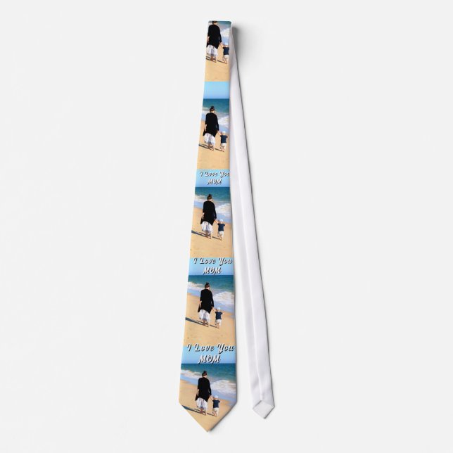 Personalized Custom Your Mom Photo Neck Tie Krawatte (Vorderseite)