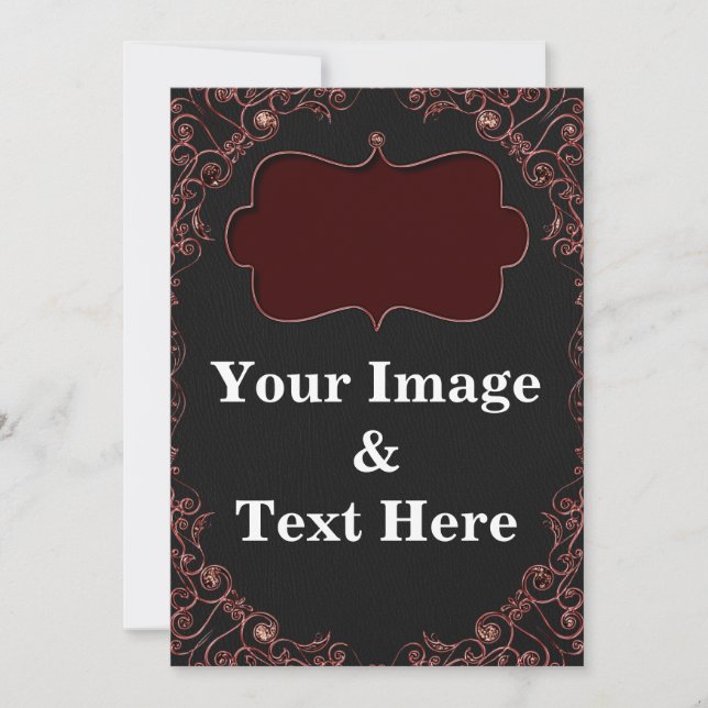 Personalized Custom Your Own Photo & Text Invitati Einladung (Vorderseite)