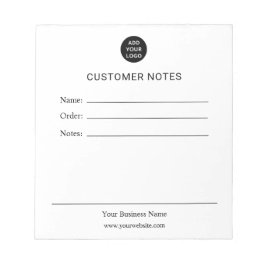 Personalized Customer Notes Notepad Notizblock