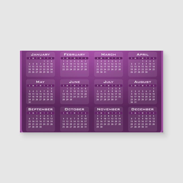 Personalized Customized 2020 Magnetkarte (Vorderseite)