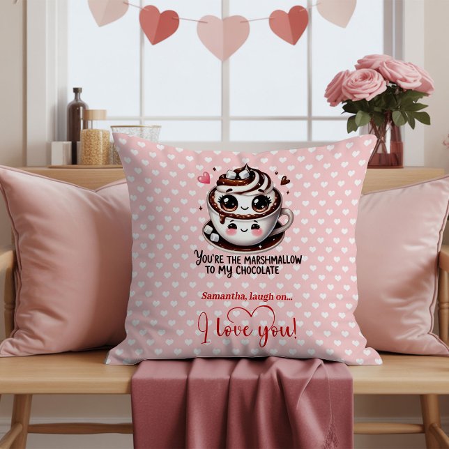 Personalized Cute Cartoon Food Love Pillow Kissen (Personalized Cute Cartoon Food Love Pillow)