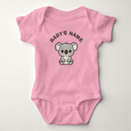 Personalized Cute Koala Baby Bodysuit Strampler