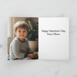 Personalized Cute Raccoon Valentine Karte