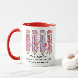 Personalized Cute Teacher Appreciation Gift Tasse