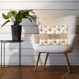 Personalized Cute woodland Fox nursery decor Dekokissen