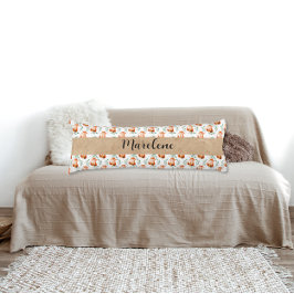 Personalized Cute woodland Fox nursery decor Seitenschläferkissen