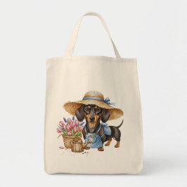 Personalized Dachshund Gardening Tote Bag  Tragetasche