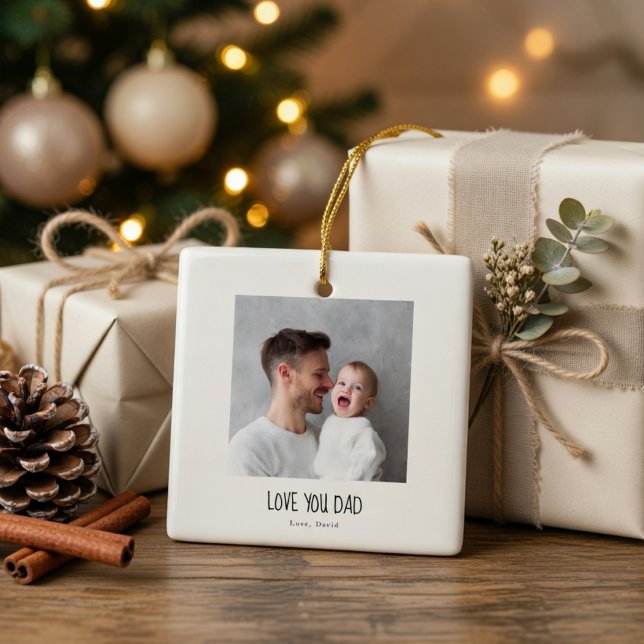 Personalized Dad Photo Ornament | Custom  (Von Creator hochgeladen)